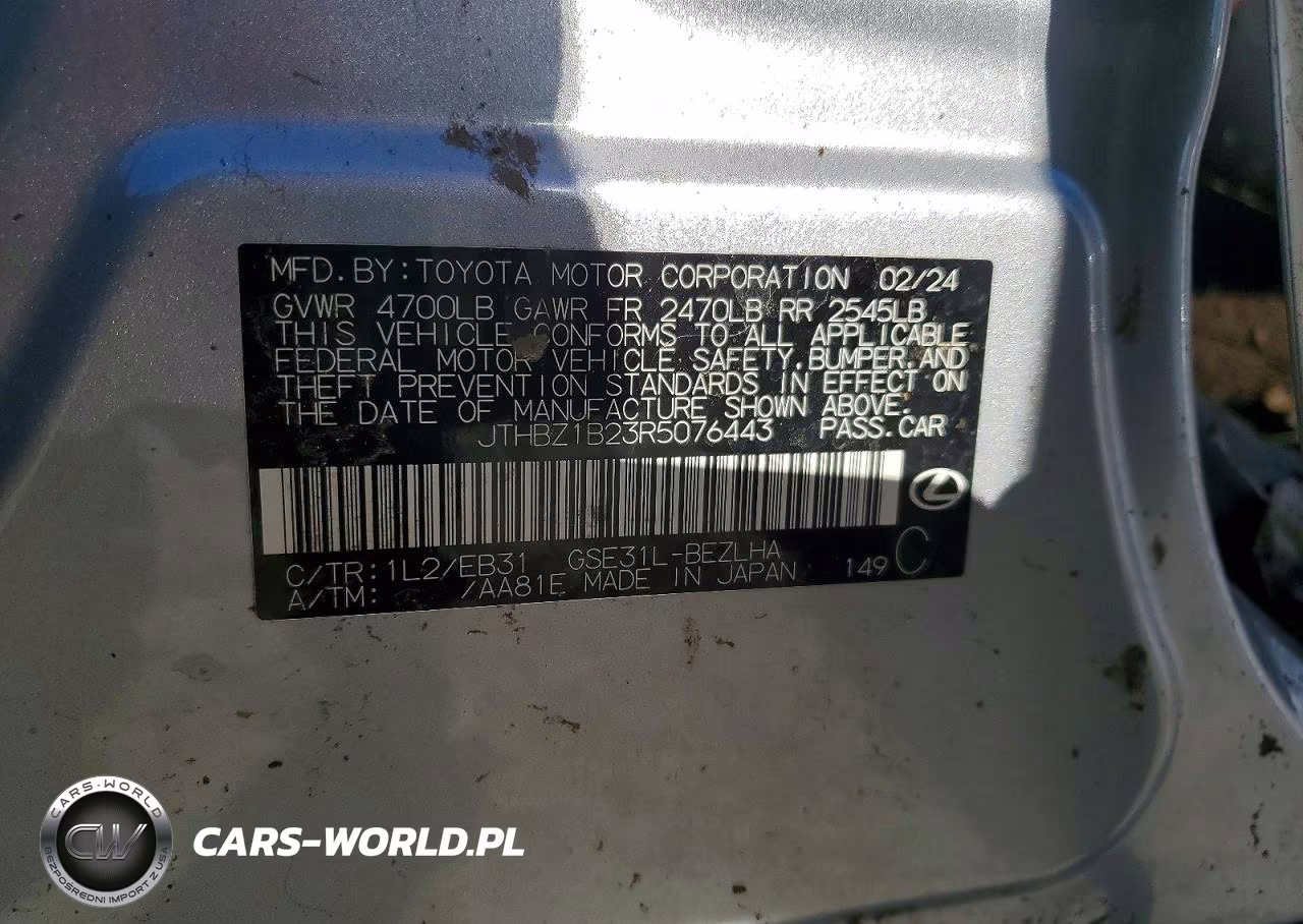 2024 Lexus Is 350 F Sport Design VIN:JTHBZ1B23R5076443 - 13