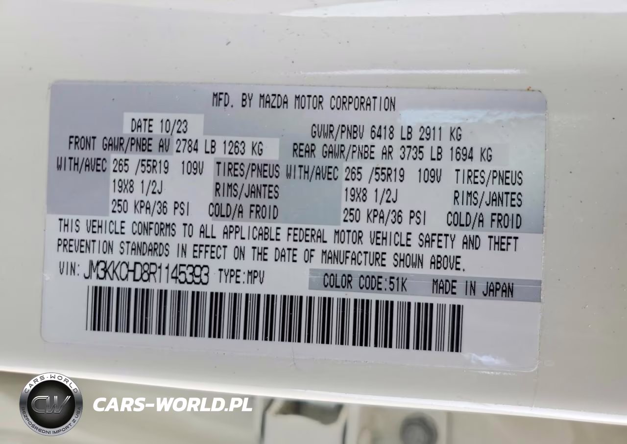 2024 Mazda Cx-90 Preferred Plus VIN:JM3KKCHD8R1145393 - 13