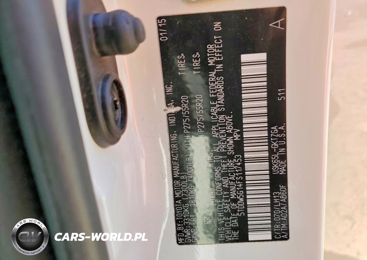 2015 Toyota Sequoia Platinum VIN:5TDDW5G14FS117453 - 13