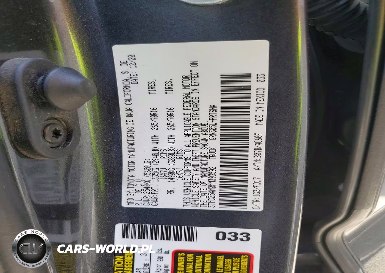 2021 Toyota Tacoma Trd Off-Road VIN:3TMCZ5AN0MM393592 - 12