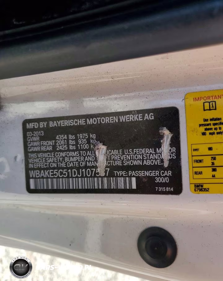 2013 BMW 328 I Sulev VIN:WBAKE5C51DJ107537 - 12