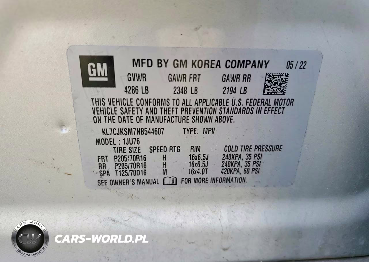 2022 Chevrolet Trax Ls VIN:KL7CJKSM7NB544607 - 13