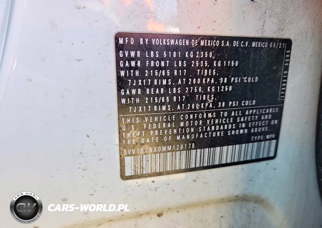 2021 Volkswagen Tiguan S VIN:3VV1B7AX0MM128178 - 14