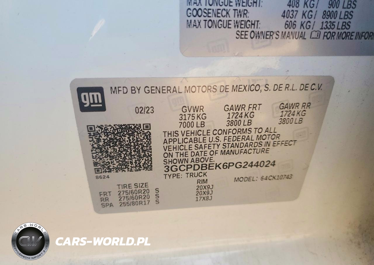 2023 Chevrolet Silverado K1500 Custom VIN:3GCPDBEK6PG244024 - 12