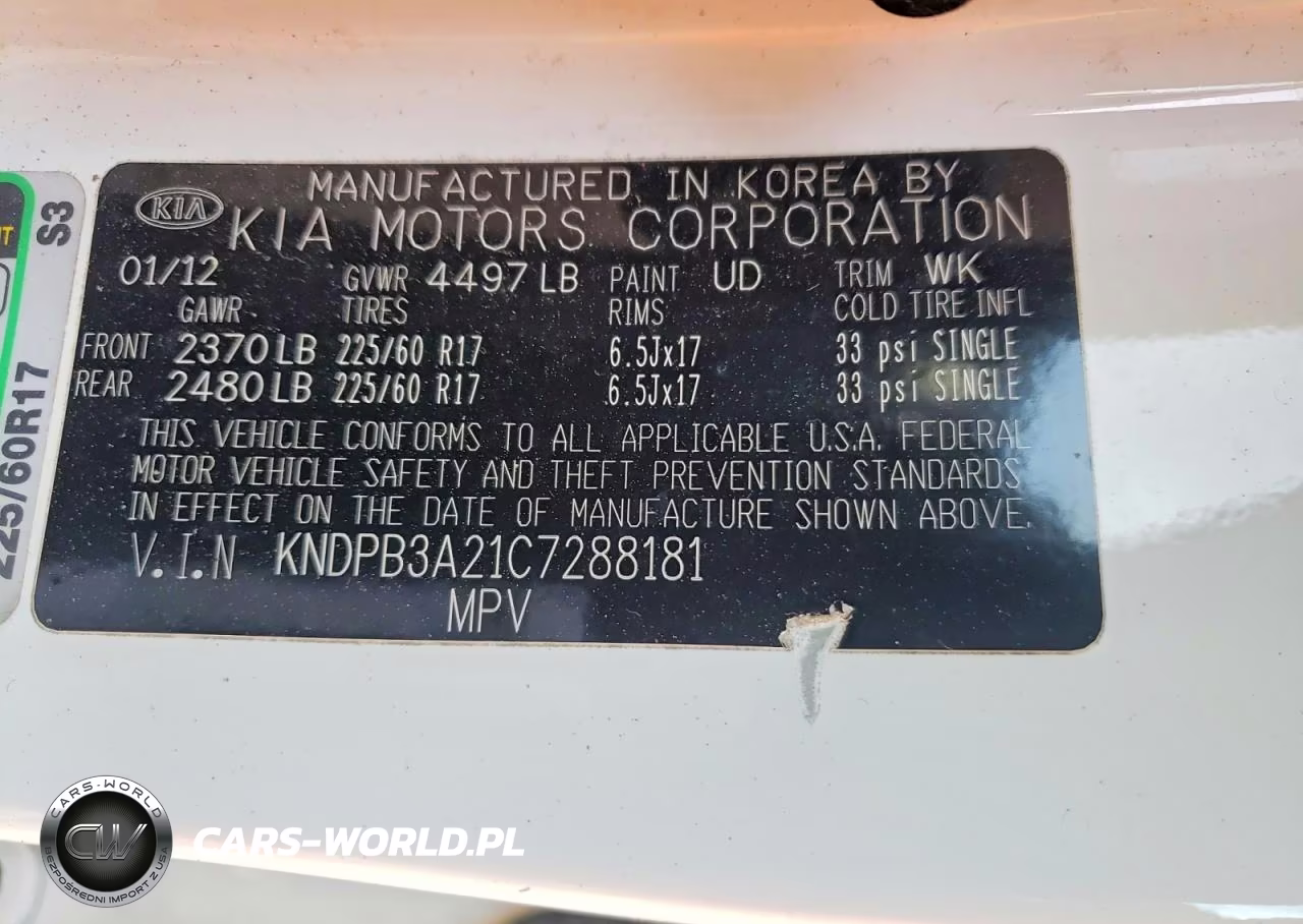 2012 Kia Sportage Lx VIN:KNDPB3A21C7288181 - 13
