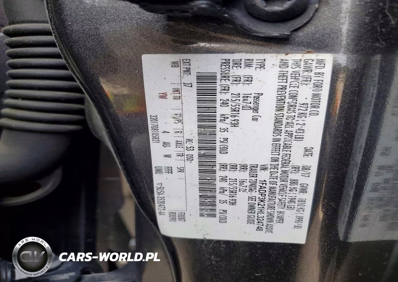 2017 Ford Focus Se VIN:1FADP3K21HL324748 - 12