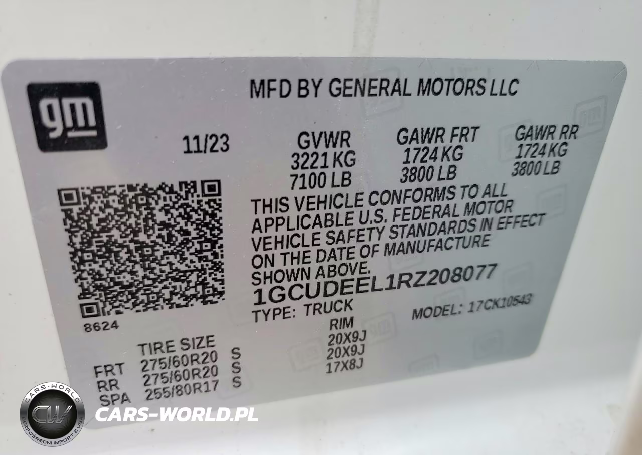 2024 Chevrolet Silverado K1500 Rst VIN:1GCUDEEL1RZ208077 - 12