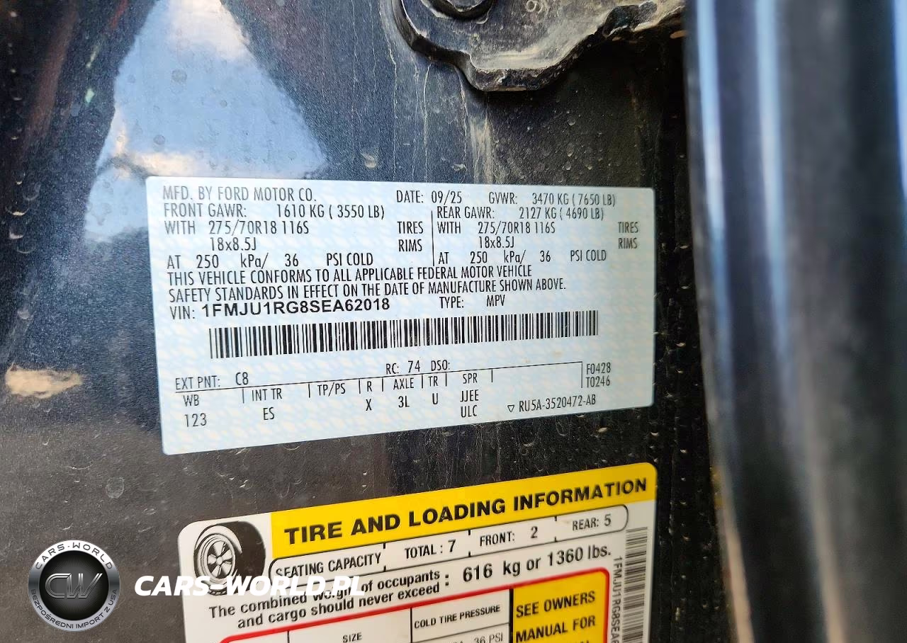 2025 Ford Expedition Tremor VIN:1FMJU1RG8SEA62018 - 13