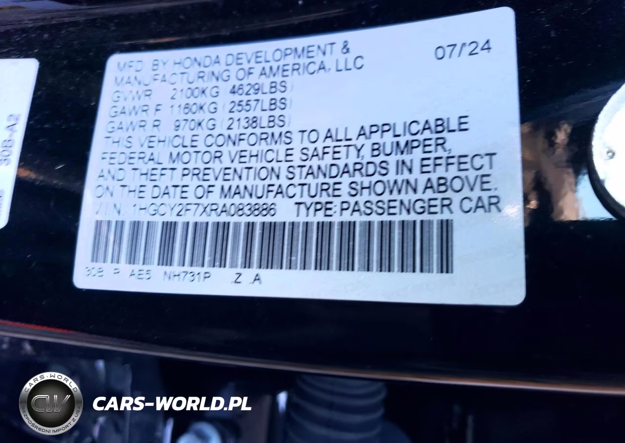 2024 Honda Accord Hybrid Sport-L VIN:1HGCY2F7XRA083886 - 12