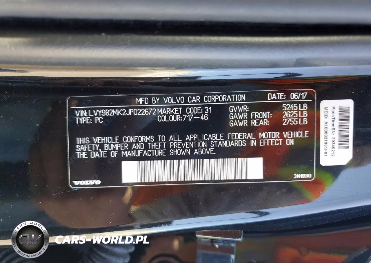 2018 Volvo S90 T5 Momentum VIN:LVY982MK2JP022672 - 12