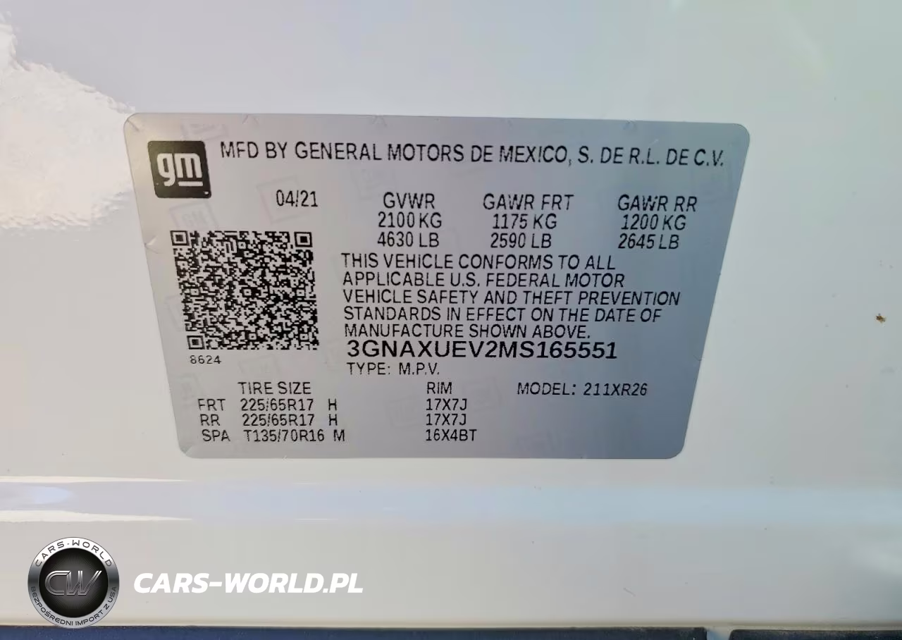 2021 Chevrolet Equinox Lt VIN:3GNAXUEV2MS165551 - 13