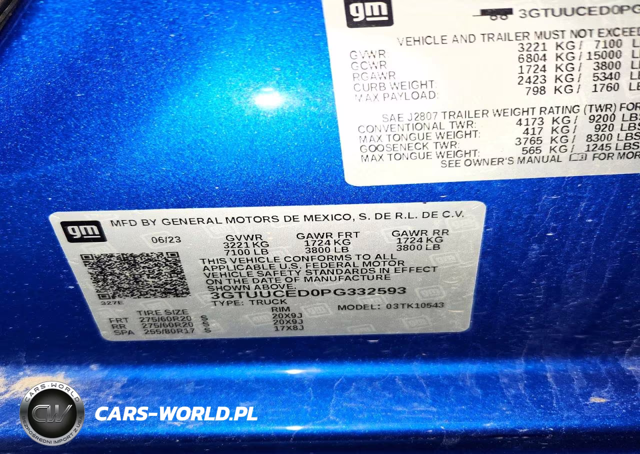 2023 GMC Sierra K1500 Elevation VIN:3GTUUCED0PG332593 - 12