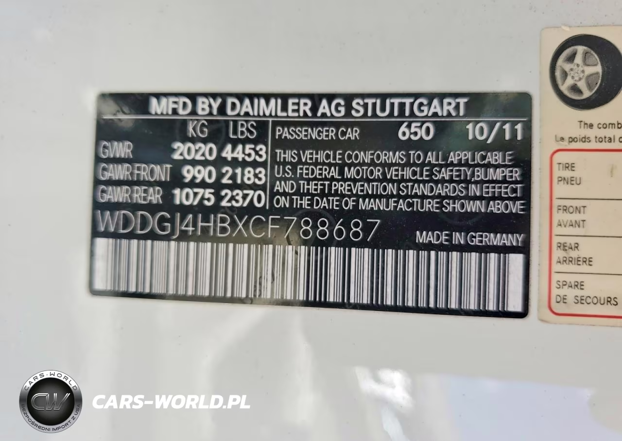 2012 Mercedes-Benz C 250 VIN:WDDGJ4HBXCF788687 - 12