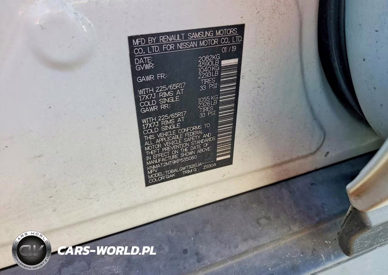 2019 Nissan Rogue Sv VIN:KNMAT2MT9KP535060 - 13