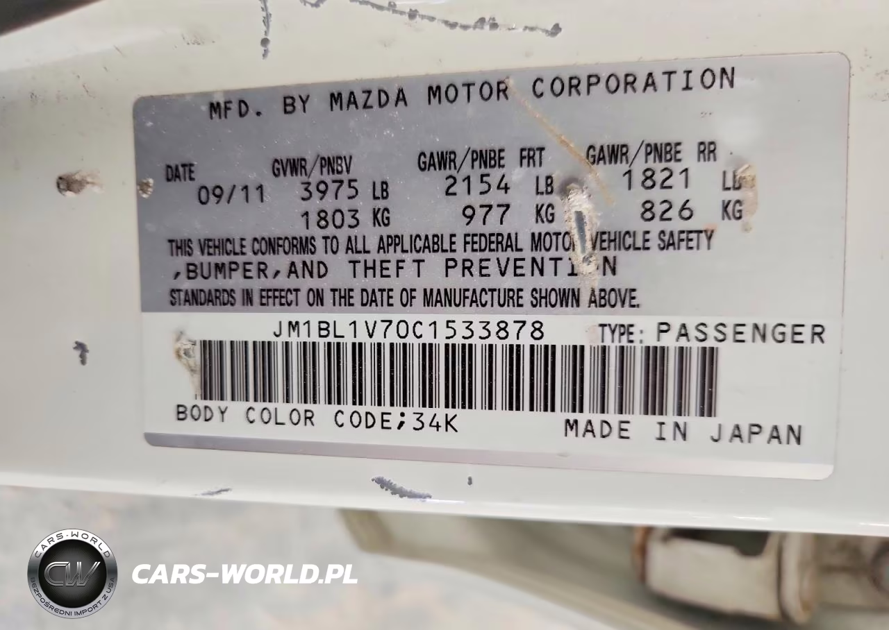 2012 Mazda 3 I VIN:JM1BL1V70C1533878 - 12
