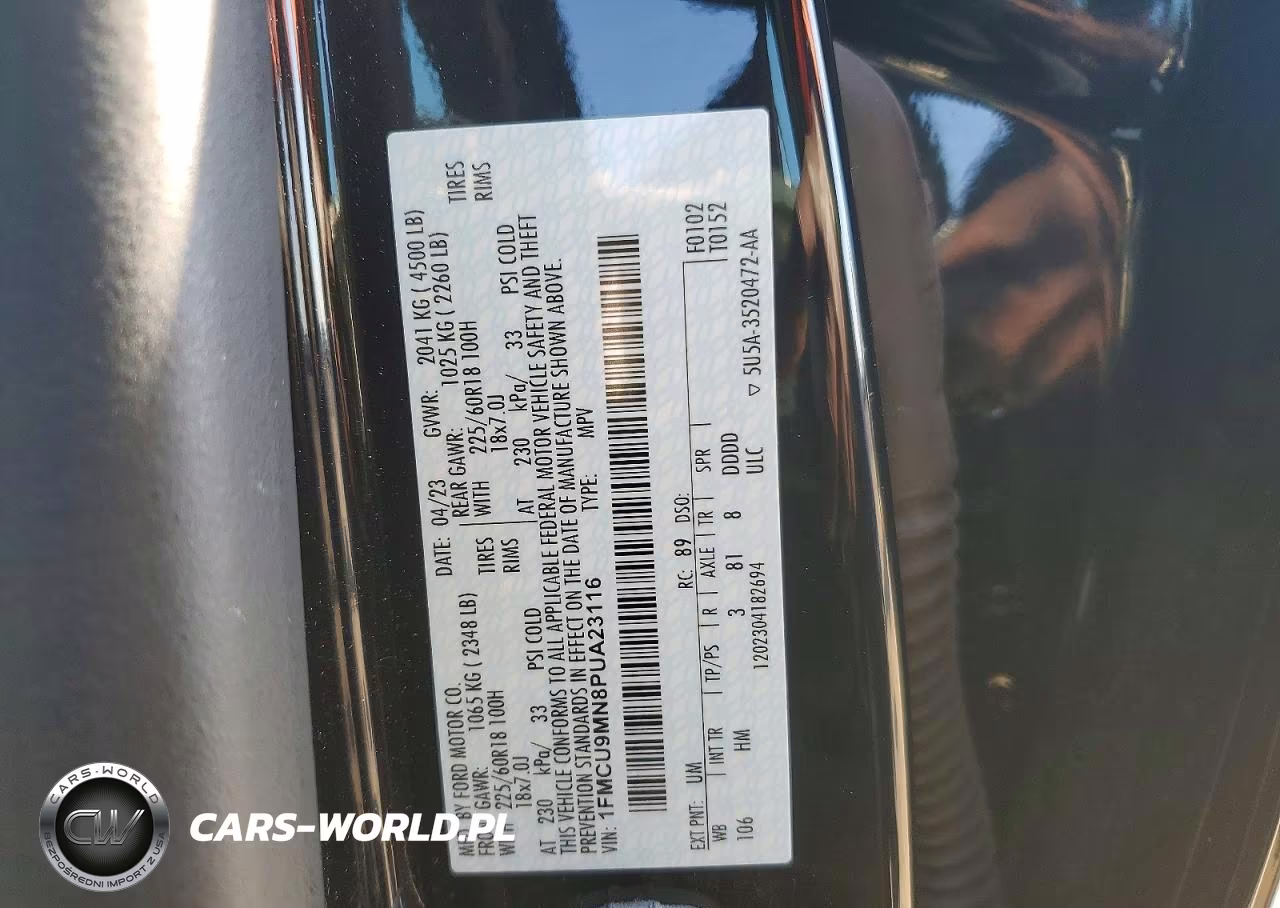 2023 Ford Escape St Line VIN:1FMCU9MN8PUA23116 - 13