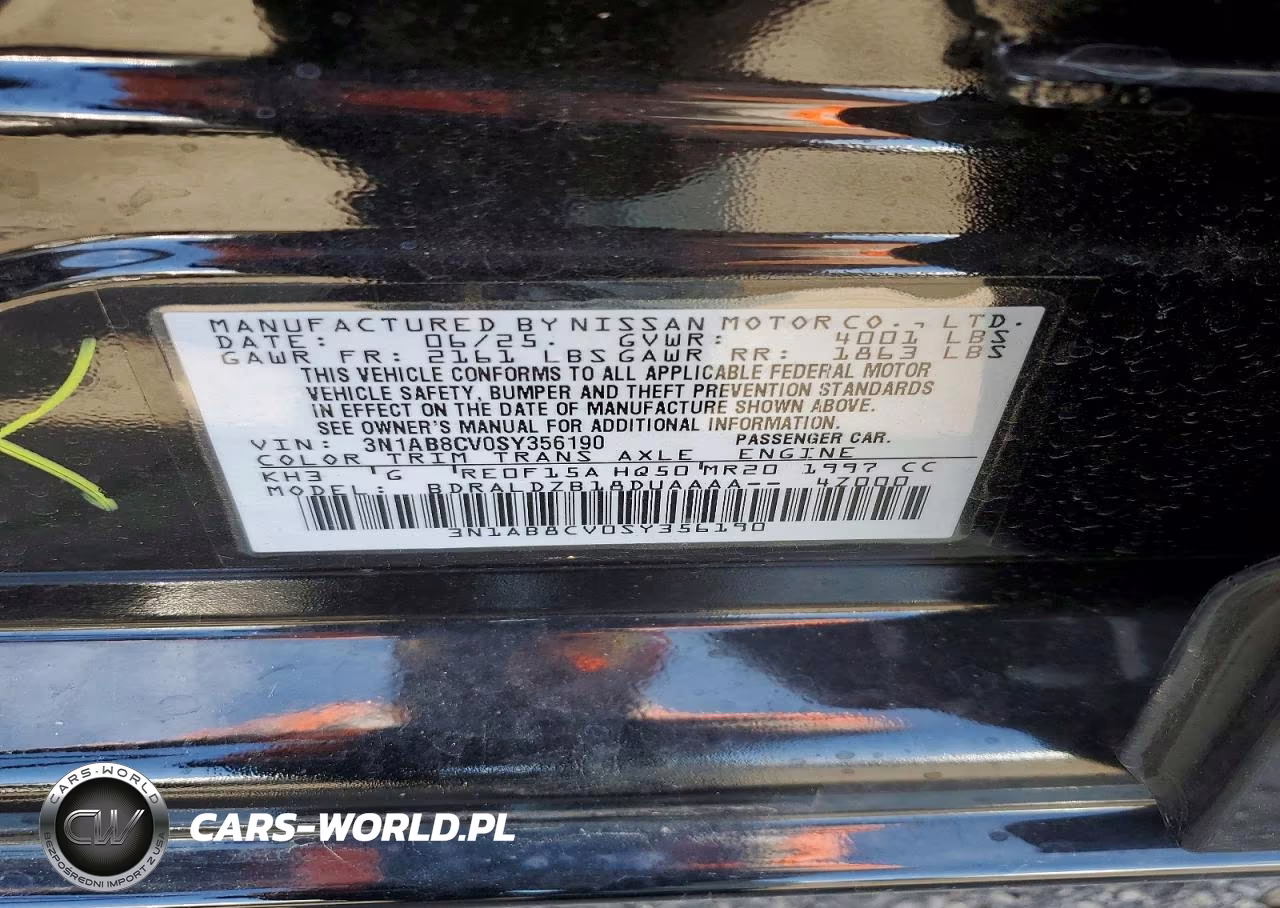 2025 Nissan Sentra Sv VIN:3N1AB8CV0SY356190 - 12