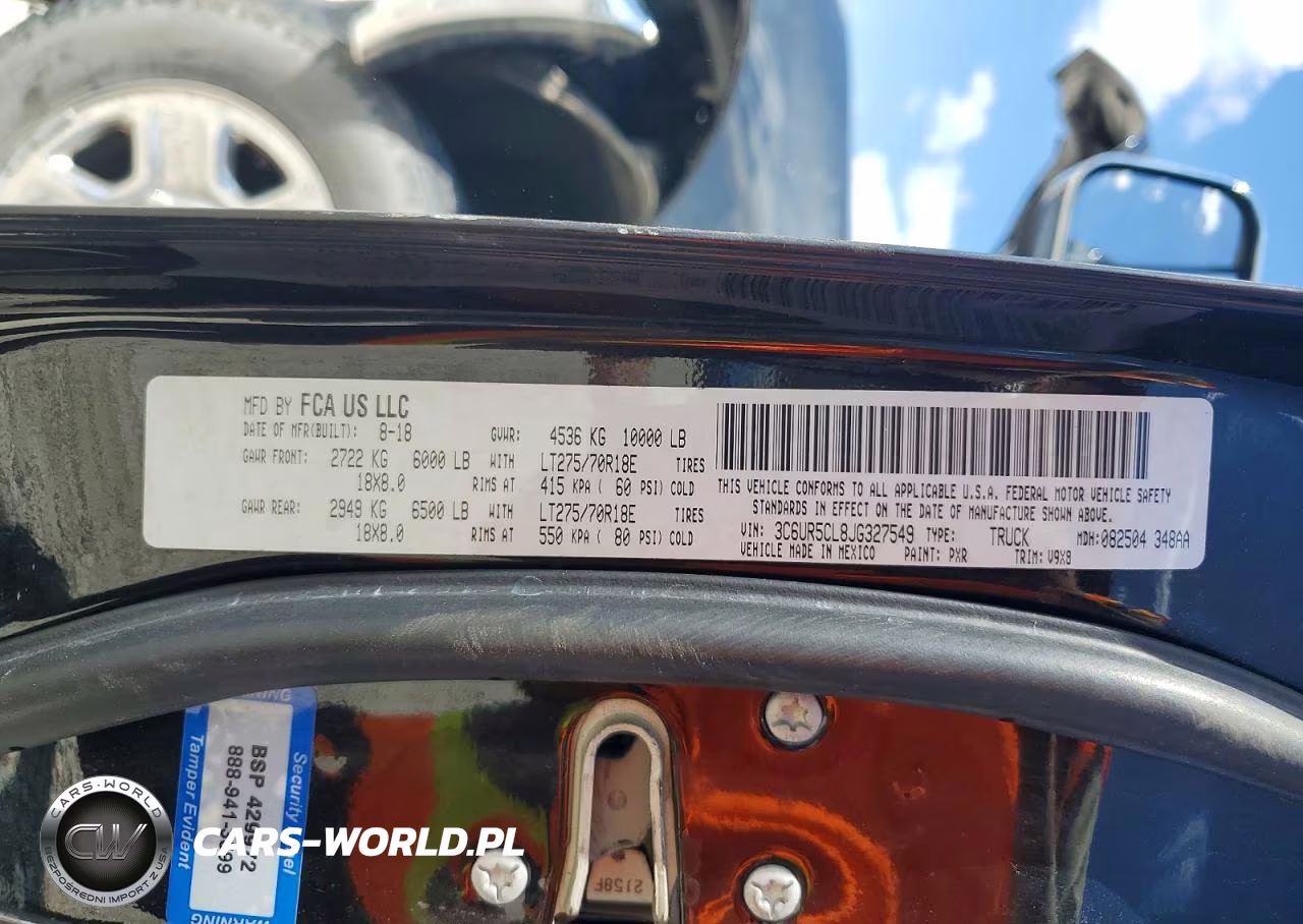 2018 Ram 2500 St VIN:3C6UR5CL8JG327549 - 12