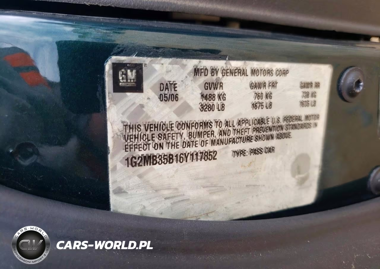 2006 Pontiac Solstice VIN:1G2MB35B16Y117852 - 12