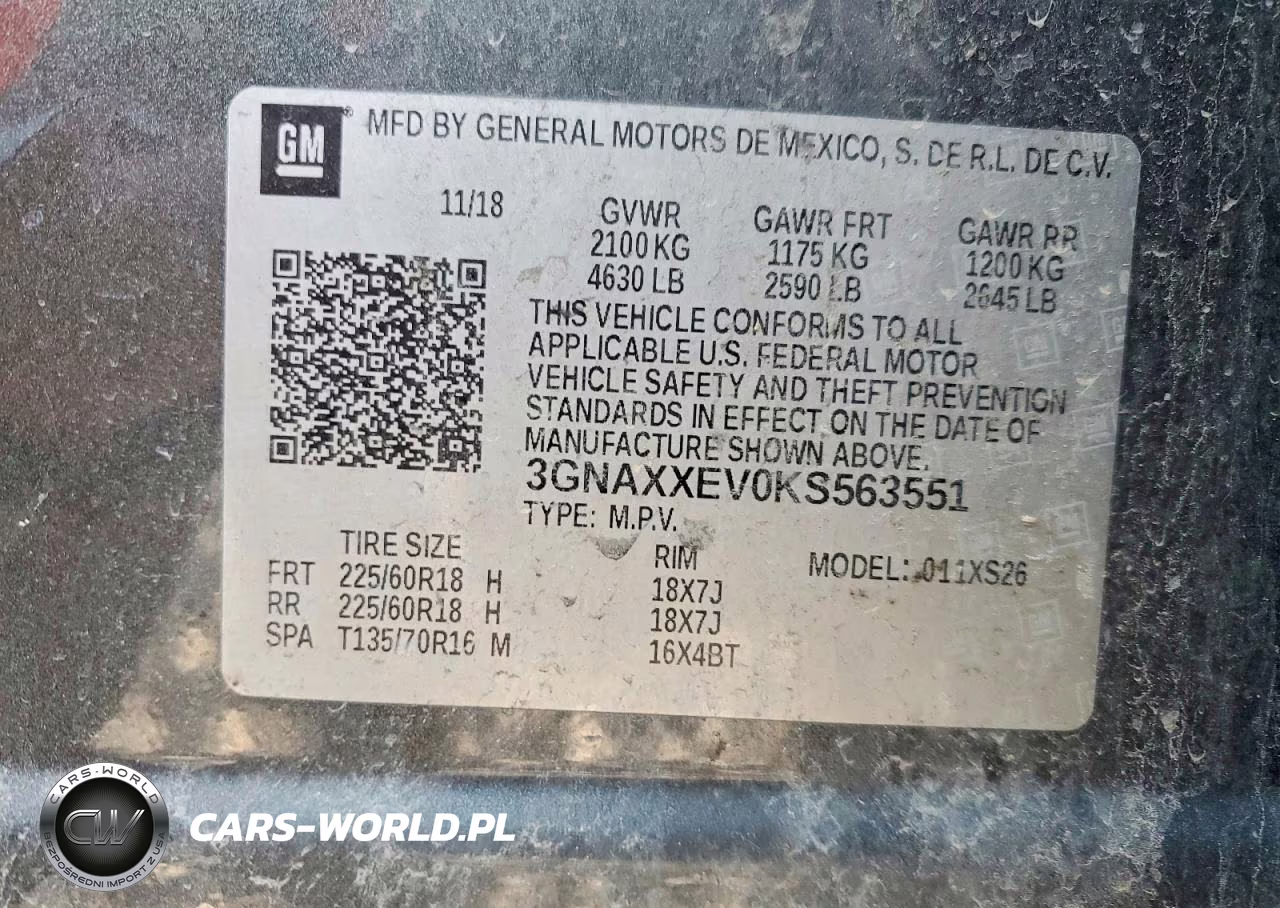 2019 Chevrolet Equinox Premier VIN:3GNAXXEV0KS563551 - 13