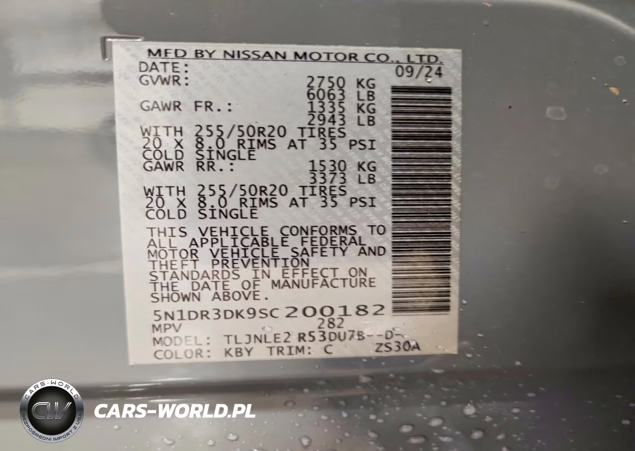 2025 Nissan Pathfinder Platinum VIN:5N1DR3DK9SC200182 - 13