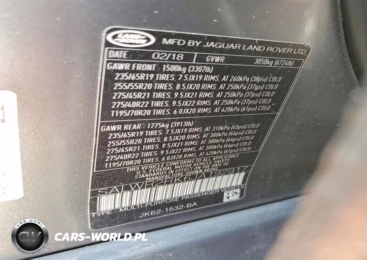 2018 Land Rover Range Rover Sport Hse VIN:SALWR2RK6JA192917 - 13