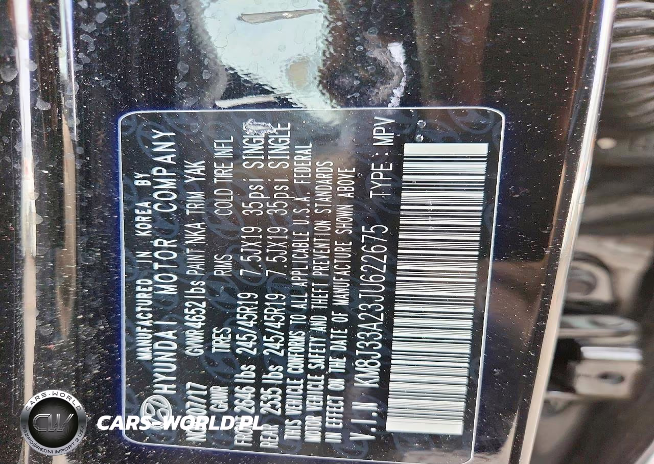 2018 Hyundai Tucson Limited VIN:KM8J33A23JU622675 - 14