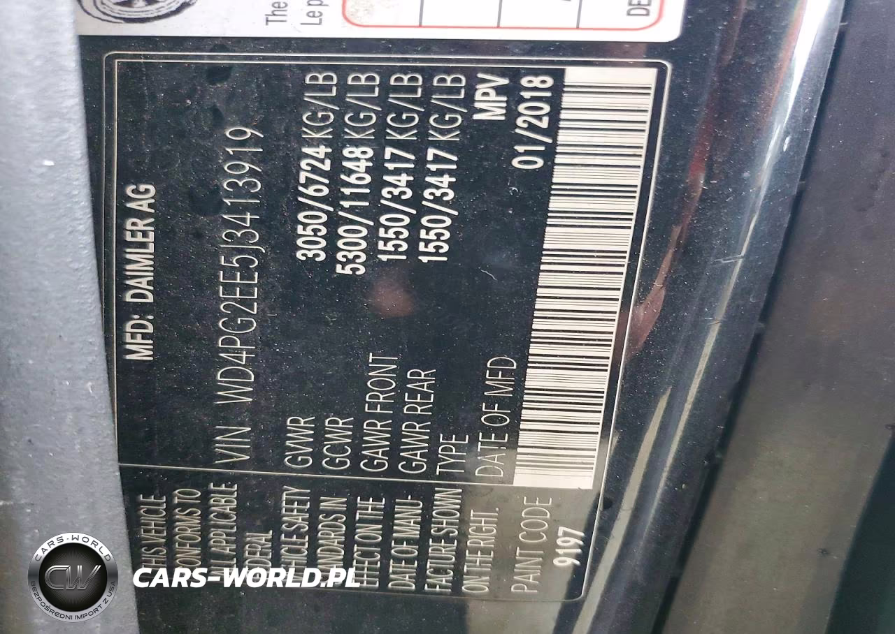 2018 Mercedes-Benz Metris VIN:WD4PG2EE5J3413919 - 13