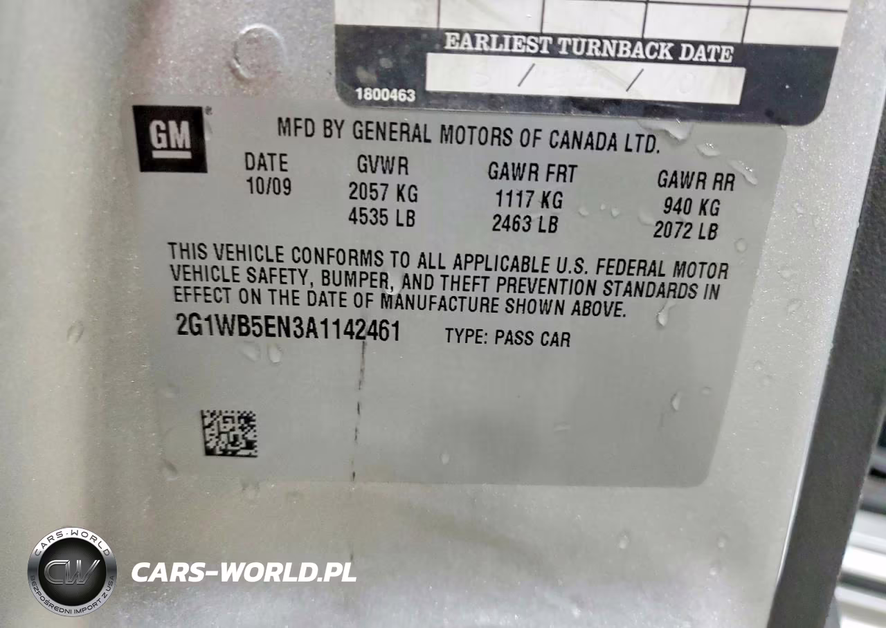 2010 Chevrolet Impala Lt VIN:2G1WB5EN3A1142461 - 12