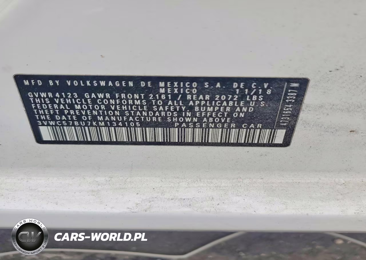 2019 Volkswagen Jetta S VIN:3VWC57BU7KM134105 - 12