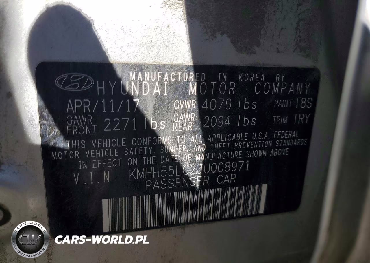 2018 Hyundai Elantra Gt Sport VIN:KMHH55LC2JU008971 - 13