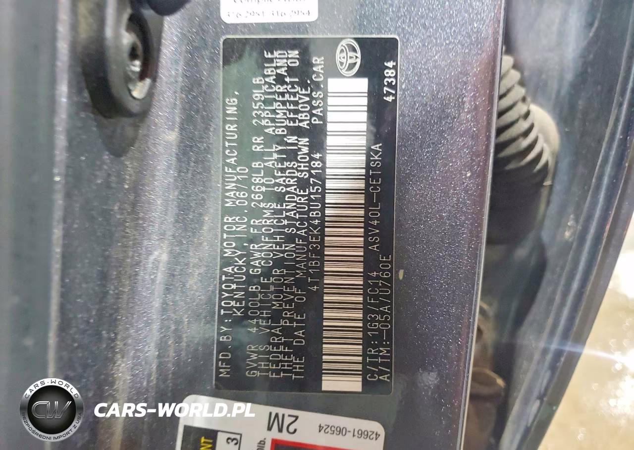 2011 Toyota Camry Se VIN:4T1BF3EK4BU157184 - 12