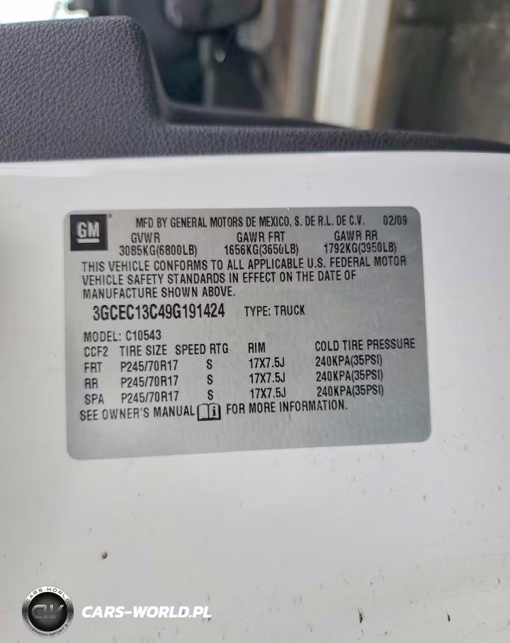 2009 Chevrolet Silverado C1500 VIN:3GCEC13C49G191424 - 12