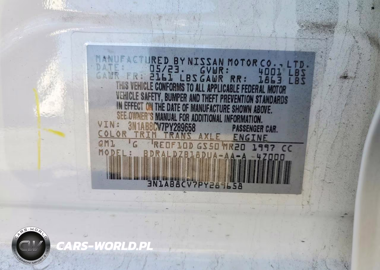 2023 Nissan Sentra Sv VIN:3N1AB8CV7PY289658 - 12