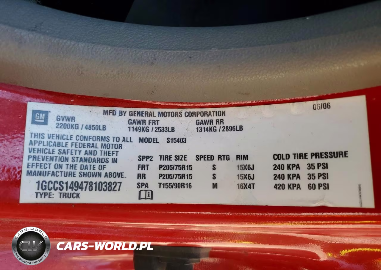 2007 Chevrolet Colorado VIN:1GCCS149478103827 - 12