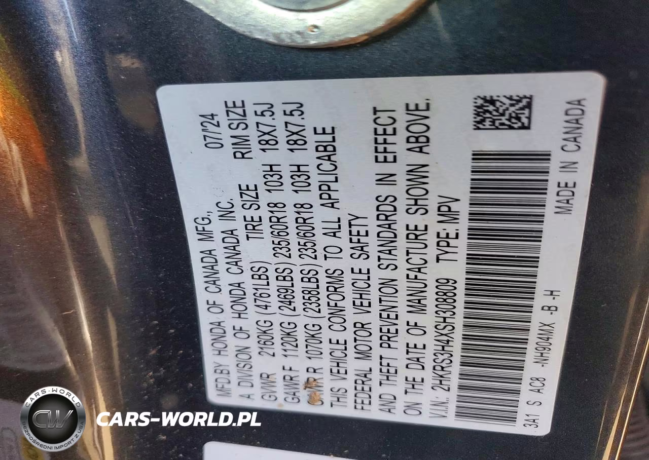 2025 Honda Cr-V Ex VIN:2HKRS3H4XSH308809 - 12
