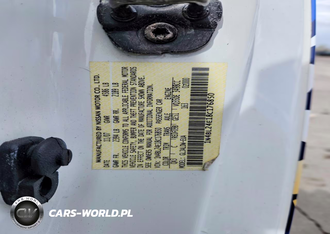 2008 Nissan Altima 3.5Se VIN:1N4BL24E18C176850 - 12