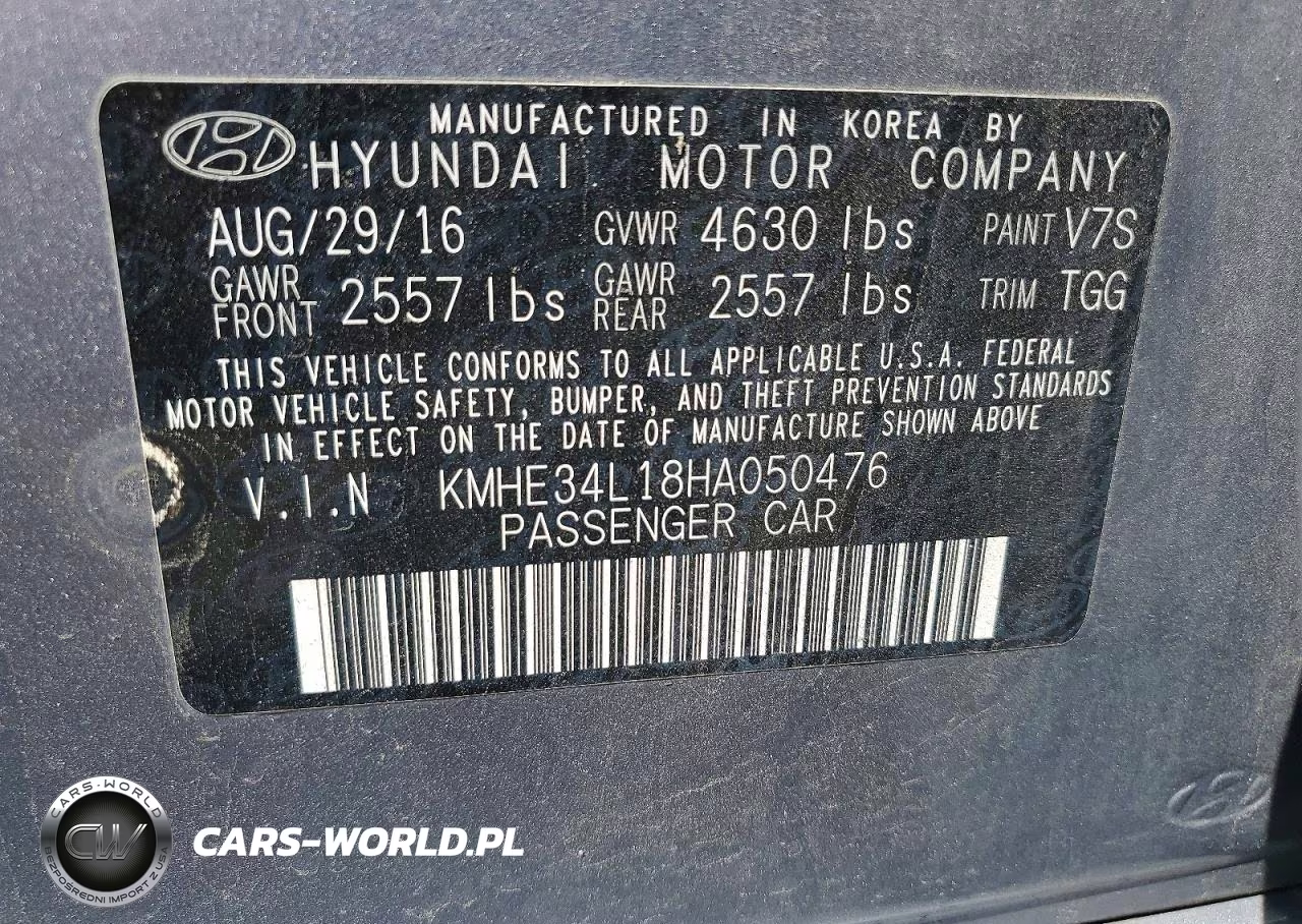 2017 Hyundai Sonata VIN:KMHE34L18HA050476 - 12
