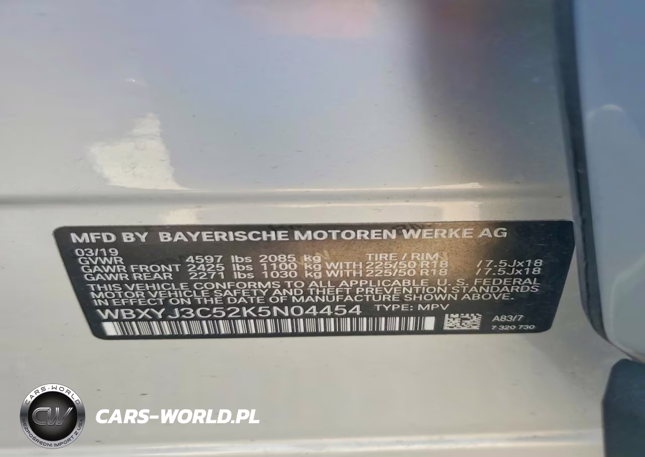 2019 BMW X2 Sdrive28I VIN:WBXYJ3C52K5N04454 - 13
