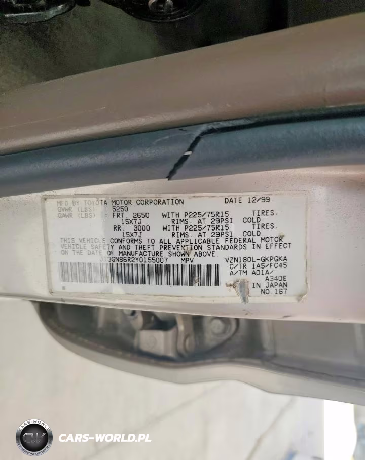 2000 Toyota 4Runner Sr5 VIN:JT3GN86R2Y0155007 - 13