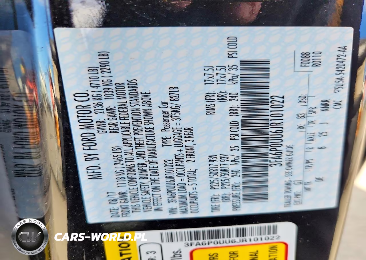 2018 Ford Fusion S Hybrid VIN:3FA6P0UU6JR101022 - 12