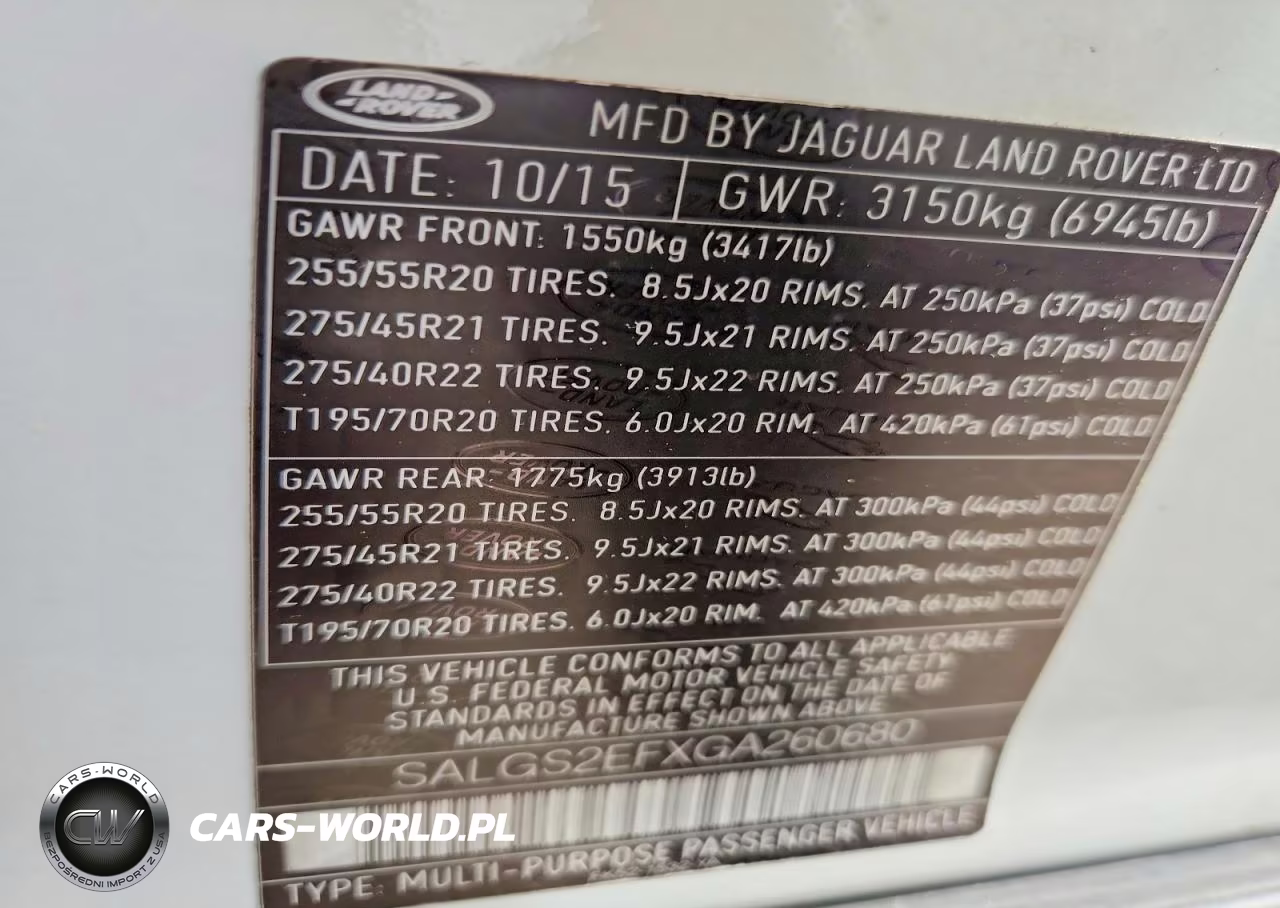 2016 Land Rover Range Rover Supercharged VIN:SALGS2EFXGA260680 - 13