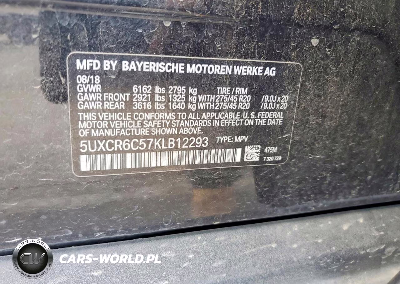 2019 BMW X5 xDrive40I VIN:5UXCR6C57KLB12293 - 14
