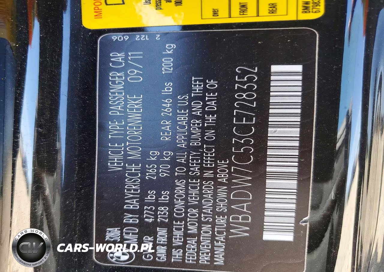 2012 BMW 328 I Sulev VIN:WBADW7C53CE728352 - 13