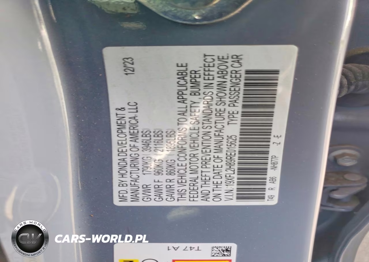 2024 Honda Civic Sport VIN:19XFL2H89RE015625 - 13