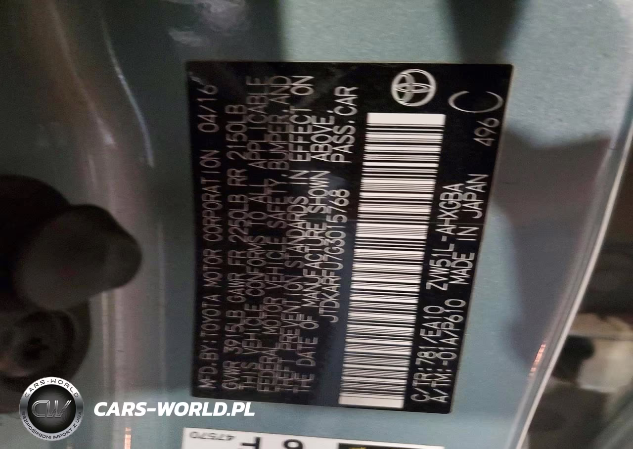 2016 Toyota Prius Four VIN:JTDKARFU7G3015768 - 13