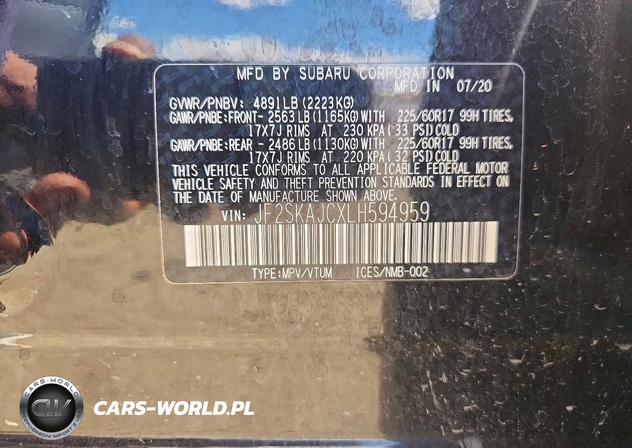 2020 Subaru Forester Premium VIN:JF2SKAJCXLH594959 - 12