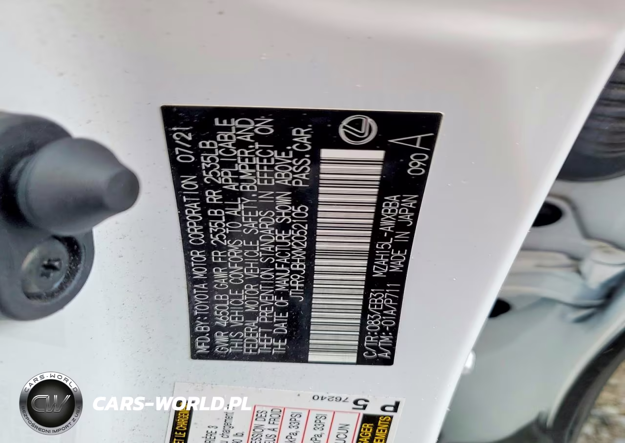 2021 Lexus Ux 250H VIN:JTHR9JBHXM2052105 - 14