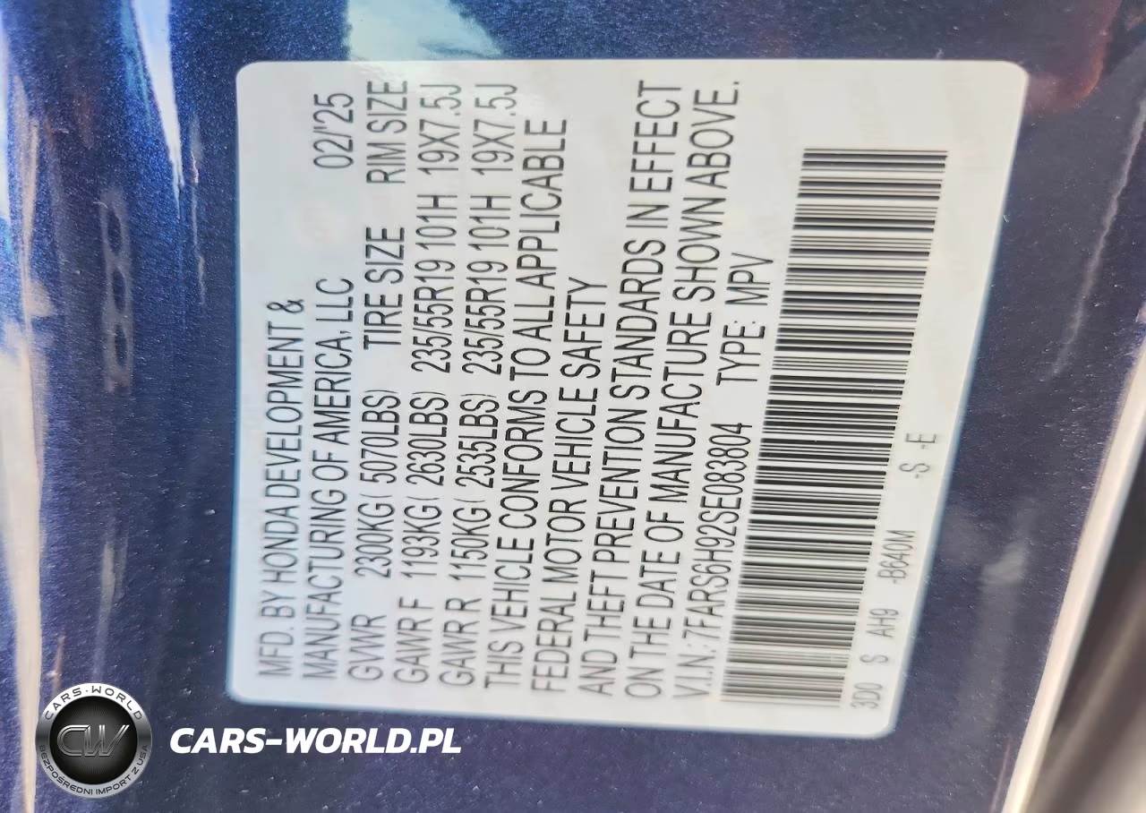 2025 Honda Cr-V Sport Touring VIN:7FARS6H92SE083804 - 13