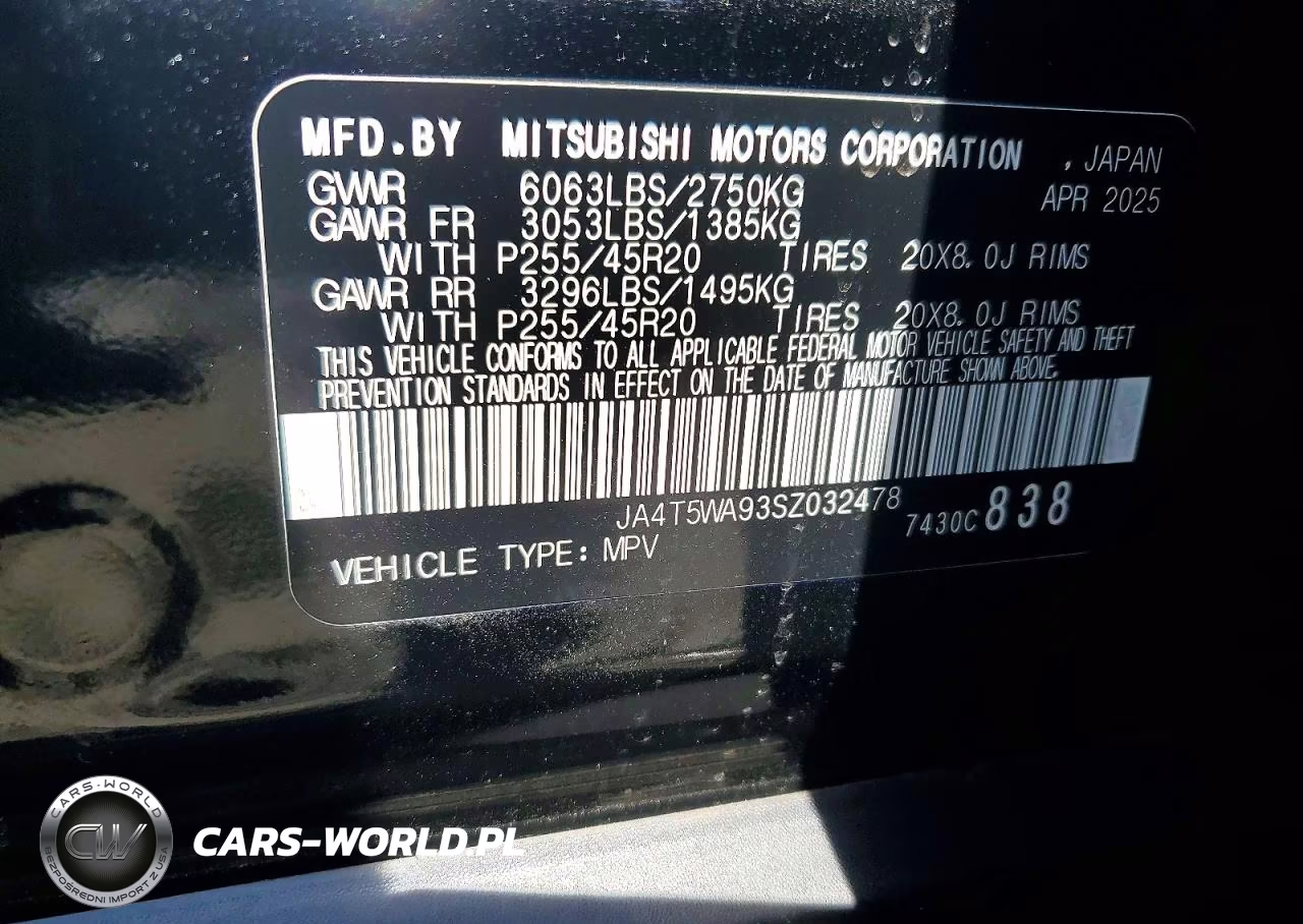 2025 Mitsubishi Outlander Sel VIN:JA4T5WA93SZ032478 - 13